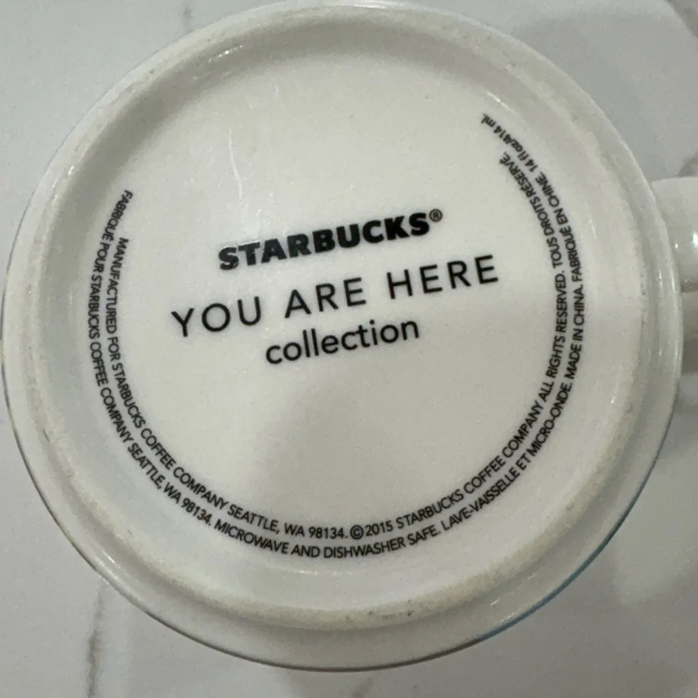 Starbucks You Are Here Maryland Mug‎ Yellow Interior 2015 Collector Cup